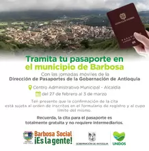 Jornada móvil en el municipio de Barbosa
