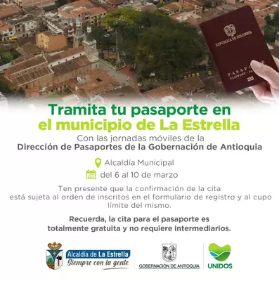 Jornada móvil en el municipio de La Estrella