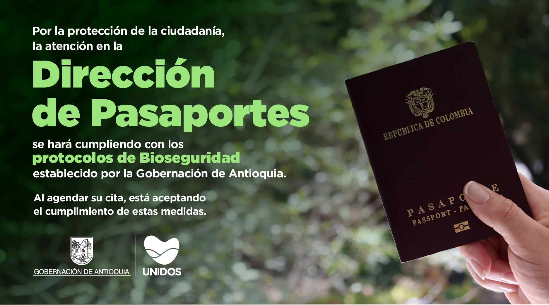 Gobernacion de antioquia tramite pasaporte