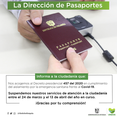 Consultar estado de pasaporte medellín